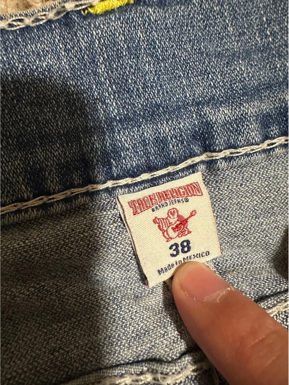 True Religion Men's Light Blue Section Skinny Jeans Size 38
